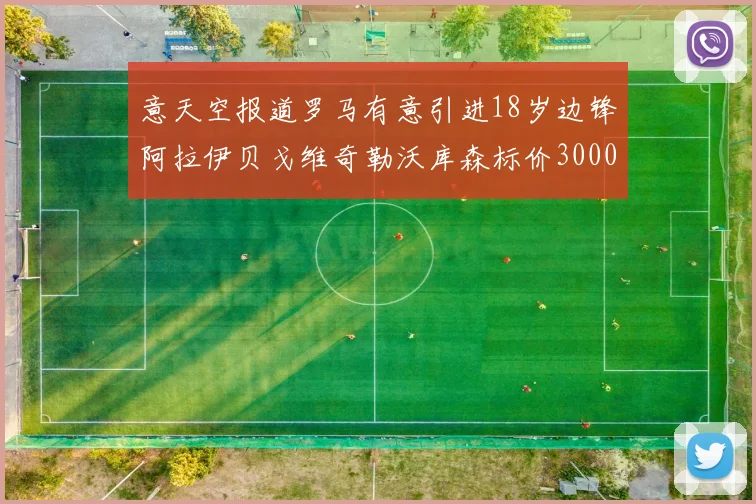 意天空报道罗马有意引进18岁边锋阿拉伊贝戈维奇勒沃库森标价3000万欧元